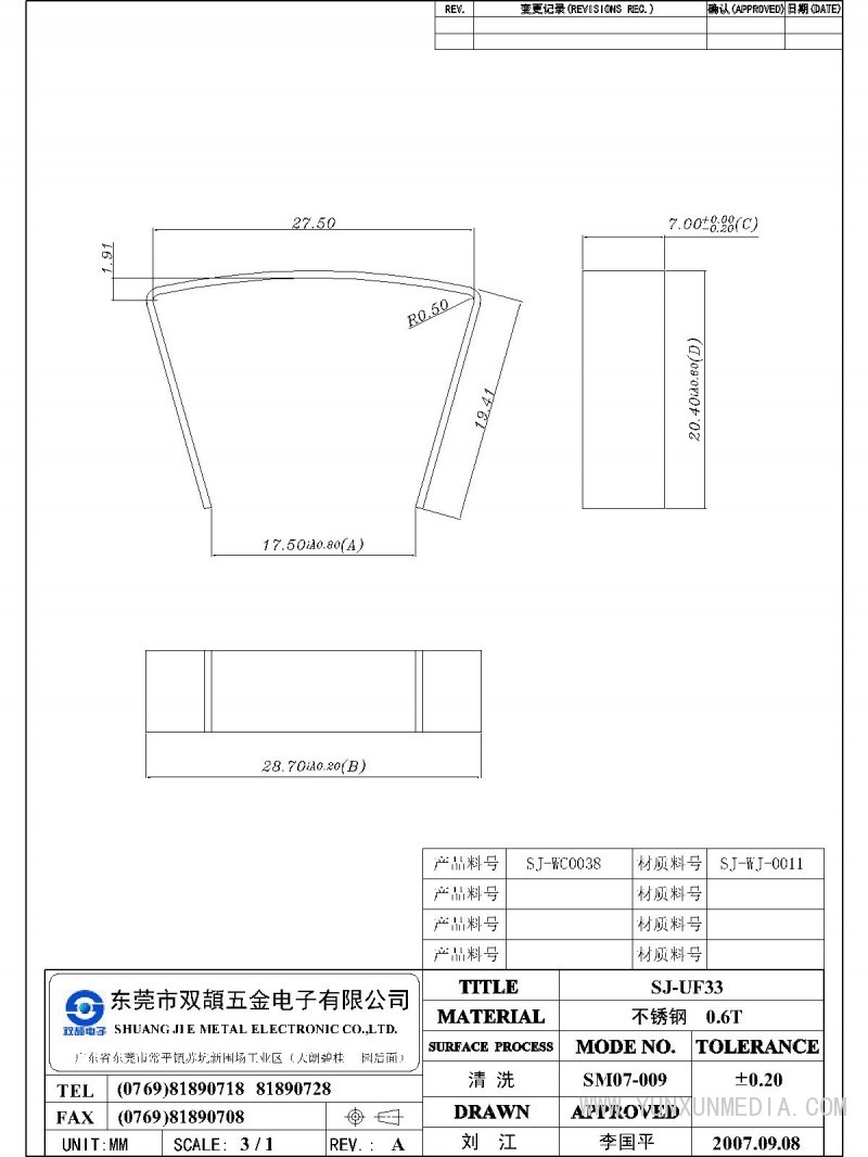 SJ-UF33-Model