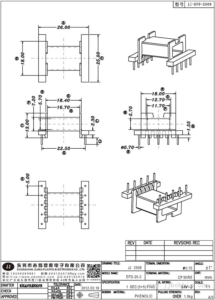 JJ-2509\EFD-25-2(5+5)PIN