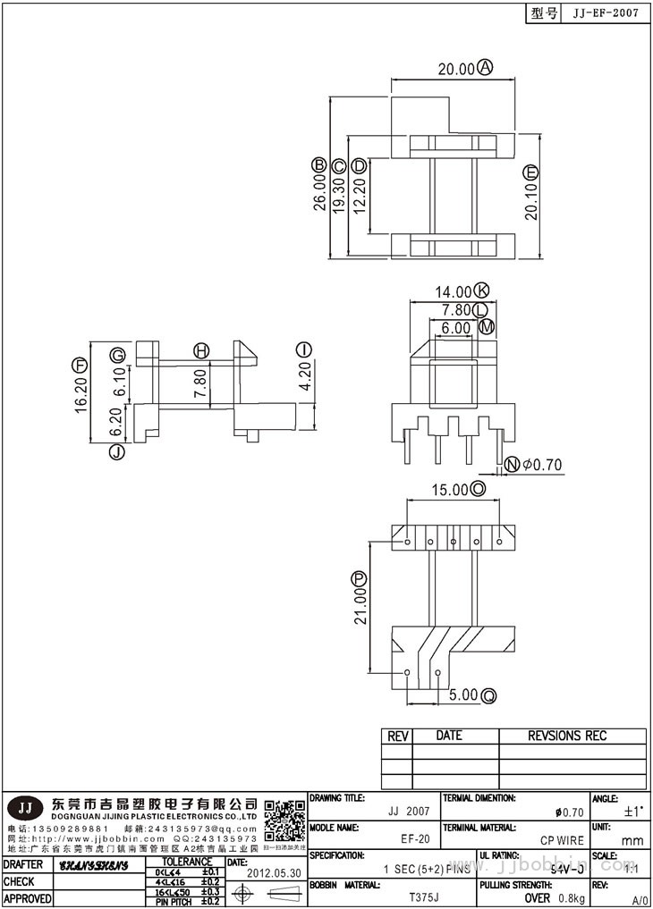 JJ-2007\EF-20(5+2)PIN