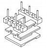 SN-1311/EE13立式双槽(3+3PIN)