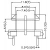 EF-12.6A 卧式(5+5PIN)双槽