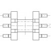 EE-5.0-1 卧式(3+3PIN)海鸥脚