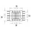 EPC-1302 卧式(5+5PIN)四槽海鸥脚