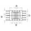 EPC-1302-1 卧式(5+5PIN)四槽平脚