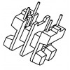 UU-9.8A 立式(2+2PIN)双槽