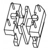 UU-10.5B 卧式(2+2PIN)双槽