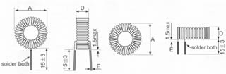 T-2-5R0M～T-2-151M磁环电感