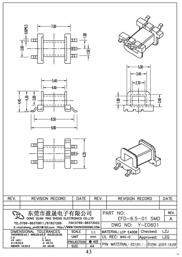 EFD-6.5-01 SMD