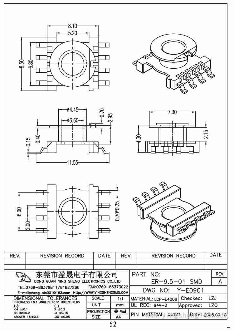 ER-9.5-01 SMD