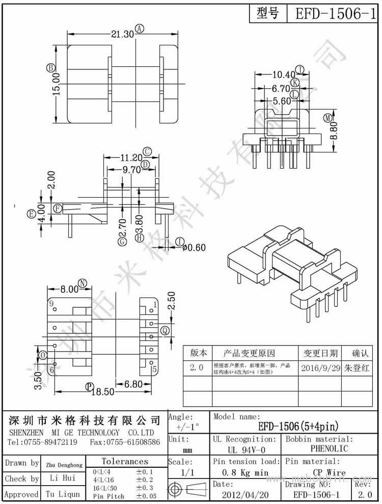 EFD-1506-1-Model