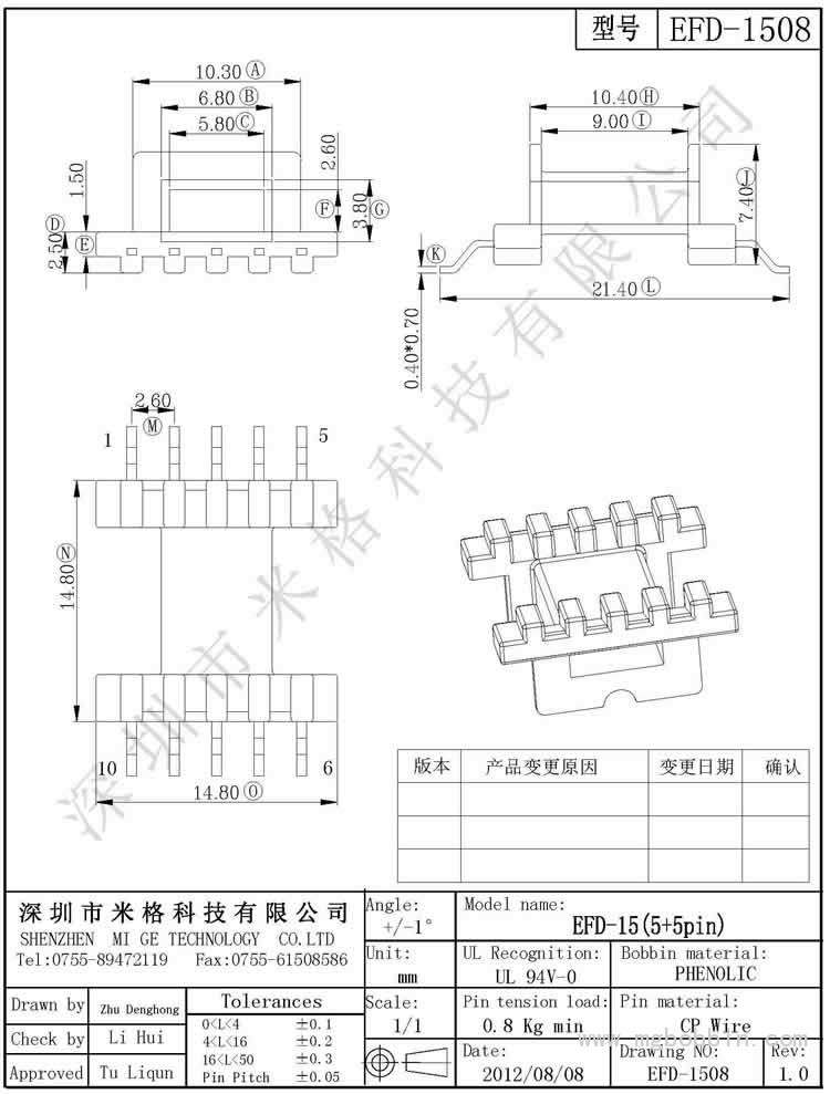 EFD-1508-Model