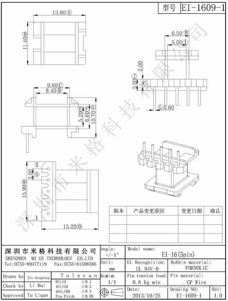 EI-1609-1-Model