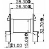 ETD-3902/ETD-39卧式(8+8PIN)R