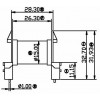 ETD-3902-1/ETD-39卧式(8+8PIN)