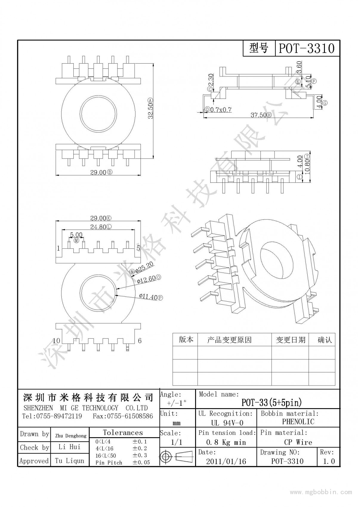 POT-3310-Model