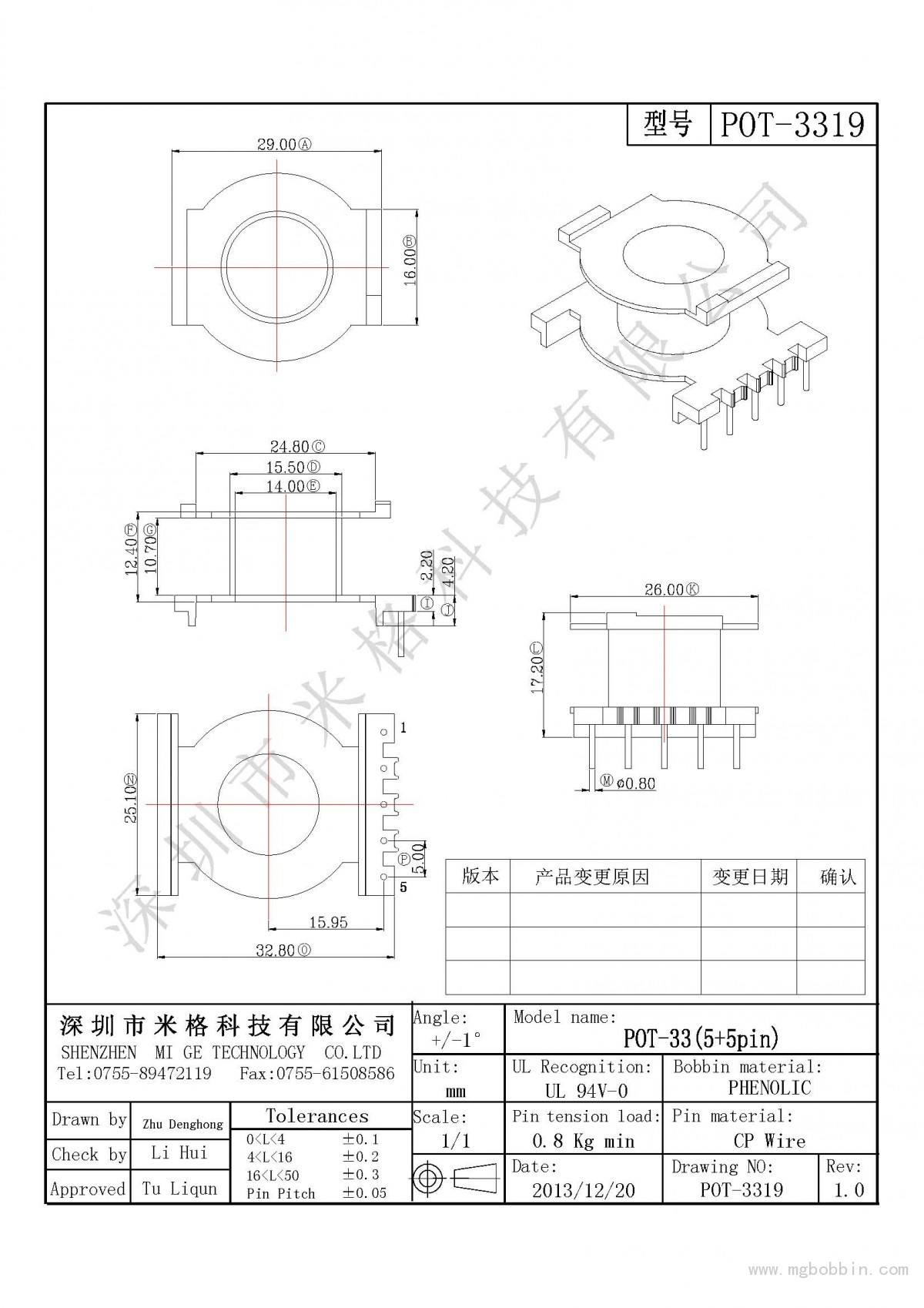 POT-3319 米格-Model