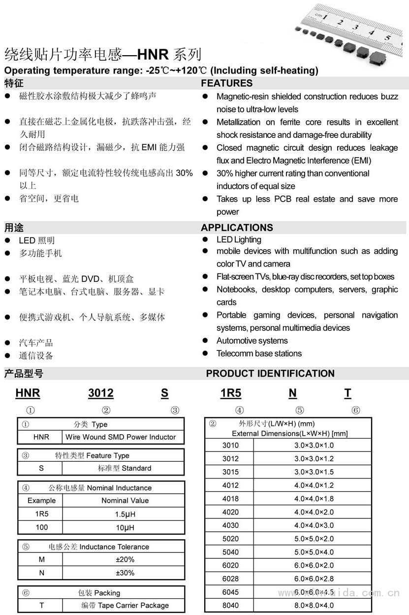 HNR磁胶屏蔽电感1