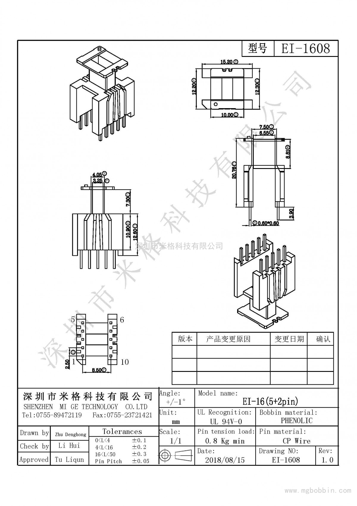 EI-1608-Model