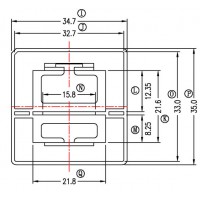 ETD-3415-1/ETD-34外壳(NO PIN)