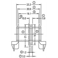 ETD-3415A/ETD-34卧式(6+6PIN)