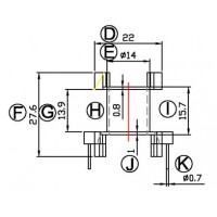 PQ-2725/PQ-27立式加宽(6+6PIN)