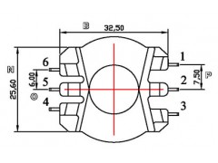 K-3801/K-38卧式(3+3PIN)