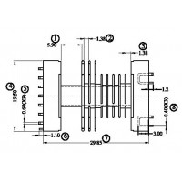 FX-S-1903/EEL-19SMD 卧式(8+1PIN)