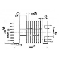 FX-S-1903-1/EEL-19SMD 卧式(8+1P)