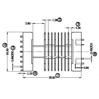 FX-S-1904/EEL-19SMD 卧式(8+1PIN)