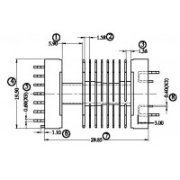 FX-S-1904-1/EEL-19SMD 卧式(8+1P)