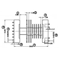 FX-S-1905/EEL-19SMD 卧式(8+1PIN)