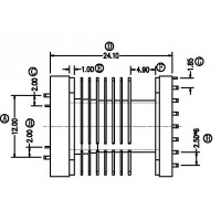 FX-S-2005/EFD-20SMD 卧式平槽(8+4P)