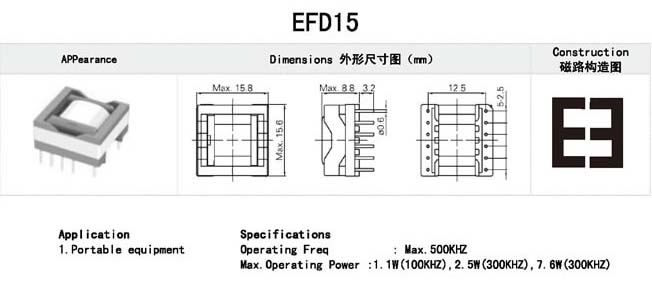 EFD15变压器