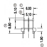 EE-8.3/EE-8.3卧式(3+3PIN)