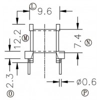 EE-13-5/EE-13卧式(4+4PIN)