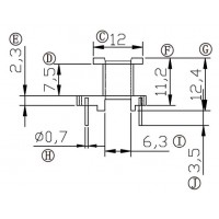 EE-13-9/EE-13立式加宽(4+4PIN)