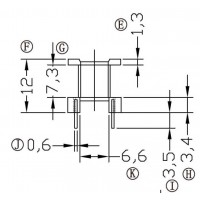 EE-13-10/EE-13立式加高(5+5PIN)