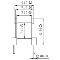 EE-1302/EE-13卧式(4+4PIN)