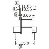 EE-16/EE-16卧式单边加宽(5+5PIN)