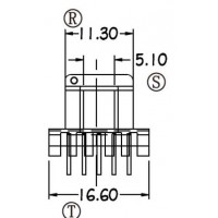 EE-1607/EE-16卧式(5+5PIN)
