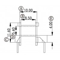 EE-1608-1/EE-16卧式(5+2PIN)