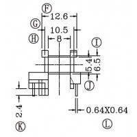 EE-1635/EE-16卧式(5+3PIN)