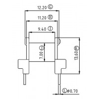 EE-1904-1/EE-19卧式(5+5PIN)