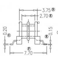 EE-502/EE-5EE-5.0卧式双槽(3+3P)海鸥脚