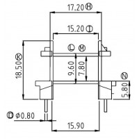 EF-2501-2/EF-25卧式(5+5PIN)