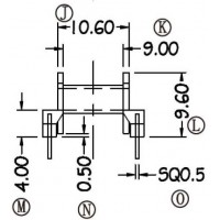 EPC-1701/EPC-17卧式(5+5PIN)有飞线槽