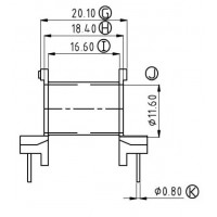 ER-2820-1/ER-28卧式(6+6PIN)