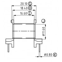 ER-2820-1/ER-28卧式(6+6PIN)