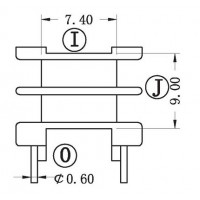 HR-EI13-01/EI13立式(3+3PIN)