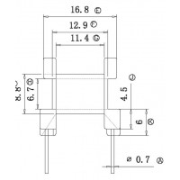 HR-EE25-01/EE25卧式(4+4PIN)